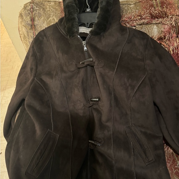 Side dark coco brown xl suade Croft and barrow - Picture 2 of 4